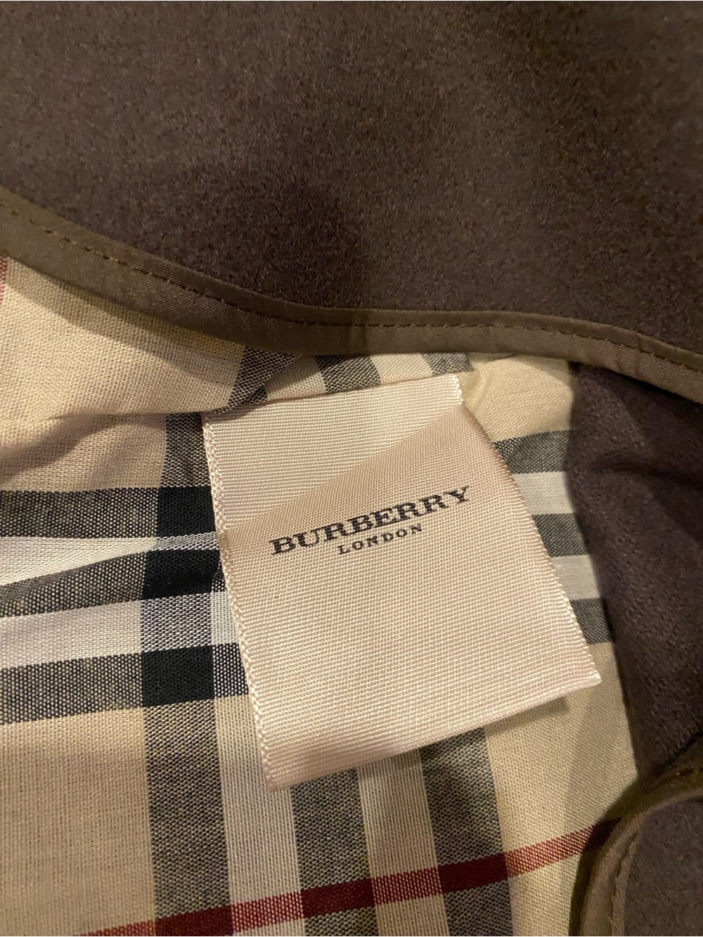 Burberry London Kayla water repellent Dark Brown Hooded Trench Coat Plaid Lining - Picture 9 of 10